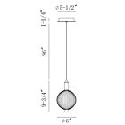 Eurofase 47189-010 1-lumière 12.2W Or Suspendu