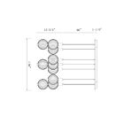Eurofase 47191-020 7-lumières 90W Nickel poli LED Lustre