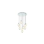 Eurofase 47191-020 7-lumières 90W Nickel poli LED Lustre