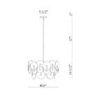 Eurofase 47209-015 2-Lights 74W Gold Chandelier