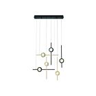 Eurofase 47255-036 6-lumières 36W Or et noir LED Lustre