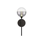 Eurofase Lighting 48912-037 Lissa 1-lumière 4.5W Noir mat LED Applique murale d'intérieur