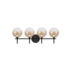 Eurofase Lighting 48918-039 Lissa 4-lumières 16W Noir mat LED Applique murale d'intérieur