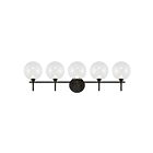 Eurofase Lighting 48921-015 Lissa 5-lumières 20W Noir mat LED Applique murale d'intérieur