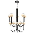 Eurofase Lighting 48926-032 Iissa 10-lumières 45W Noir mat LED Lustre