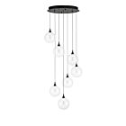 Eurofase Lighting 48929-011 Iissa 7-lumières 31.5W Noir mat LED Lustre