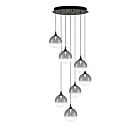 Eurofase Lighting 48929-028 Iissa 7-lumières 31.5W Noir mat LED Lustre