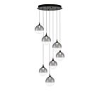 Eurofase Lighting 48929-028 Iissa 7-lumières 31.5W Noir mat LED Lustre