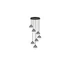 Eurofase Lighting 48929-028 Iissa 7-lumières 31.5W Noir mat LED Lustre