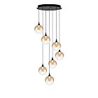 Eurofase Lighting 48929-035 Iissa 7-lumières 31.5W Noir mat LED Lustre