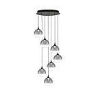 Eurofase Lighting 48929-035 Iissa 7-lumières 31.5W Noir mat LED Lustre