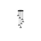 Eurofase Lighting 48930-024 Iissa 7-lumières 31.5W Mélange d'or et de noir LED Lustre