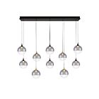 Eurofase Lighting 48934-022 Iissa 10-lumières 45W Mélange d'or et de noir LED Lustre