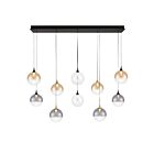 Eurofase Lighting 48934-046 Iissa 10-lumières 45W Mélange d'or et de noir LED Lustre