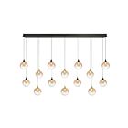 Eurofase Lighting 48940-030 Iissa 14-lumières 63W Mélange d'or et de noir LED Lustre