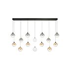 Eurofase Lighting 48940-043 Iissa 14-lumières 63W Mélange d'or et de noir LED Lustre