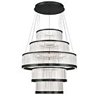 Eurofase Lighting 49350-029 Empra 5-lumières 350W Noir mat LED Lustre