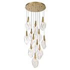Eurofase Lighting 49920-024 Jateo 33-lumières 95.7W Or LED Lustre