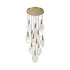 Eurofase Lighting 49920-024 Jateo 33-lumières 95.7W Or LED Lustre