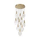 Eurofase Lighting 50102-020 Jateo 16-lumières 45.92W Or LED Lustre