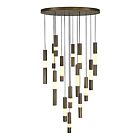 Eurofase Lighting 50119-011 Ronda 11-lumières 96.03W Laiton patiné LED Lustre