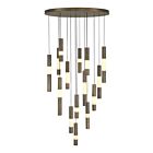 Eurofase Lighting 50119-011 Ronda 11-lumières 96.03W Laiton patiné LED Lustre
