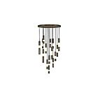 Eurofase Lighting 50120-017 Ronda 15-lumières 127.95W Laiton patiné LED Lustre