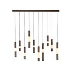 Eurofase Lighting 50121-021 Ronda 10-lumières 73.5W Bronze Harlow LED Lustre