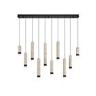 Eurofase Lighting 50129-010 Cambre 10-lumières 40W Noir mat LED Lustre