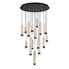 Eurofase Lighting 50130-016 Cambre 10-lumières 40W Noir mat LED Lustre