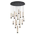 Eurofase Lighting 50131-013 Cambre 16-lumières 64W Noir mat LED Lustre