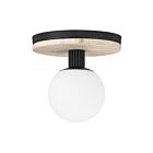 Eurofase Lighting 50187-027 Carnagie 1-lumière 8W Noir mat LED Plafonnier Semi Encastré