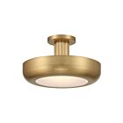 Eurofase Lighting 50389-025 Macey 1-lumière 36W Laiton antique LED Plafonnier Semi Encastré