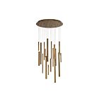 Lustre Ronde Eurofase Lighting Santana 31445-038  18W Laiton antique