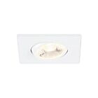 Encastré rond LED à garniture ajustable carré 3" Eurofase 34892-40-02 8W blanc