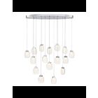 Lustre ovale Eurofase PAGET 37194-027 16-lumières 80W chrome