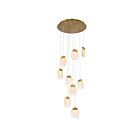 Chandelier à corde Eurofase PAGET 38043-017 9-Lumières 45W or