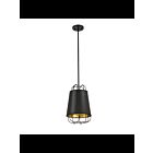Suspendu Eurofase TURA 38147-029 1-lumière 60W noir