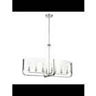 Lustre ovale Eurofase CAMPISI 38157-028 8-lumières 480W chrome