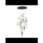 Lustre LED Eurofase BARLETTA 39464-033 10-lumières 57W noir