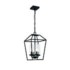 Suspendu Bastille 41960-011 Eurofase 240W 4-Lumières satin noir
