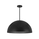 Alteck Lighting AP0084-5CCT-W-BK Half Round 35W Sable noir LED Fil Luminaire Suspendu