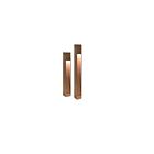 Borne d'éclairage de sentier LED carré en aluminium Focus Industries PL-23-28LEDPBLT 4W texture noire