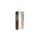 Borne d'éclairage de sentier LED carré en aluminium Focus Industries PL-23-S2WDM-18LEDPBLT 4W texture noire