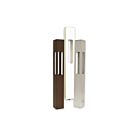 Borne d'éclairage de sentier LED carré en aluminium Focus Industries PL-23-S4WDM-24LEDPBLT 4W texture noire