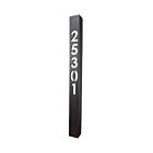 Borne lumineuse pour adresse LED en aluminium extrudé Focus Industries PL26ABDMLEDS812VBLT 4W texture noire