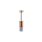 Suspendu cylindrique Starlight Focus Industries SL15PS2L12COP 3W cuivre