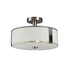 Galaxy Lighting 614298BN 180W Nickel brossé Plafonnier semi encastré