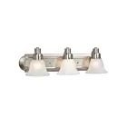 Galaxy Lighting 703606BN 3-Lumières 300W Nickel brossé Lampe de salle de bain