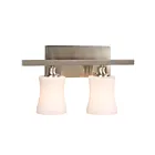 Galaxy Lighting 710152BN 2-Lumières 200W Nickel brossé Lampe de salle de bain